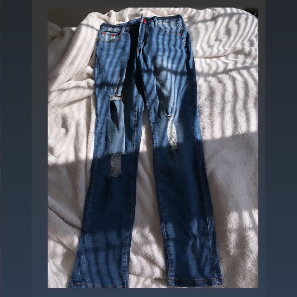 Brand New Denim Ripped Jeans